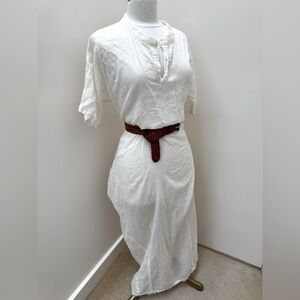 Vanilla Kaftan 100% Cotton Maxi Dress La Strega from Greece